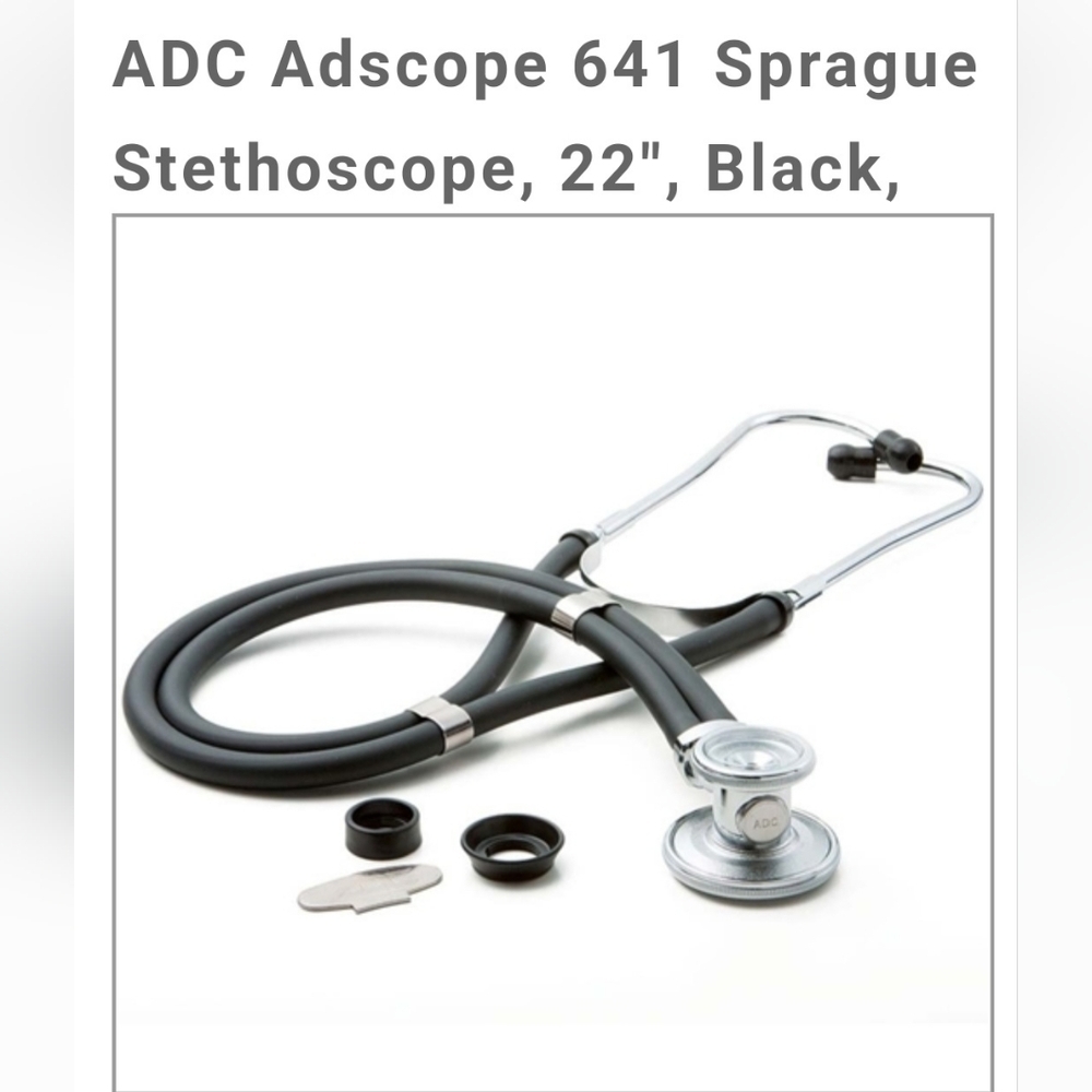 Sprague Stehoscope Adscope 22" Black New
